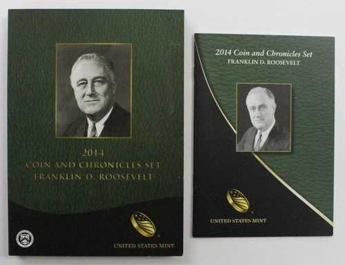 2014年 FDR フランクリン D. ルーズベルト コインと年代記セット（箱/鑑定書付き）