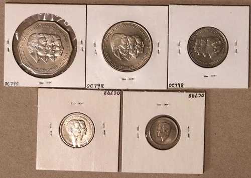 1983年ドミニカ共和国造幣局発行 2x2コインセット - 人権年 - BUコイン (5)