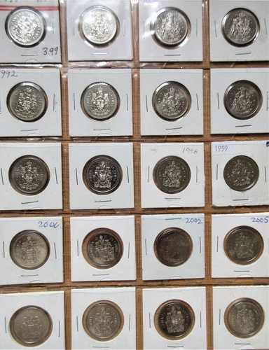 カナダ ハーフドル硬貨コンプリートセット（1968-2023年）。54枚 50セント 50セント