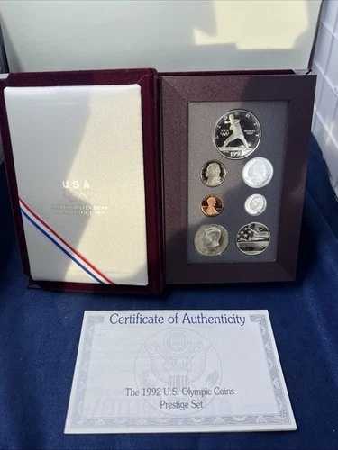 1992-S 米国造幣局 プレステージ プルーフセット オリンピック銀貨 | OGP/COA | ロット P-901