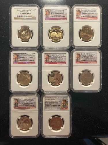 2009-2016 サカガウィア プルーフドル 8枚セット NGC PF69 ウルトラカメオ 42,900円