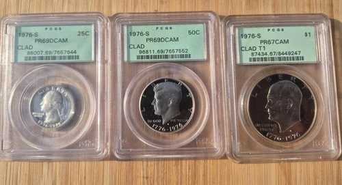 PCGS プルーフ 1976年 バイセンテニアル コインコレクション クラッドセット サンフランシスコ造幣局