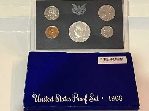 1968年 アメリカ造幣局 プルーフセット。（半世紀以上前のもの）