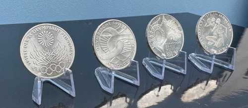1972年 10ドイツマルク ミュンヘンオリンピック 0.625 銀貨 | 4枚セット | 銀貨セット
