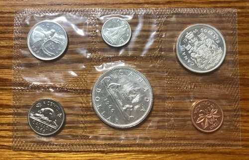 カナダ 1966年 エリザベス2世 プルーフ銀貨セット(オリジナルパック&COA付き)