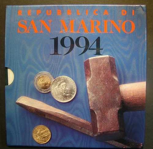 サンマリノ コンプリートセット 1994 地区コイン FDC