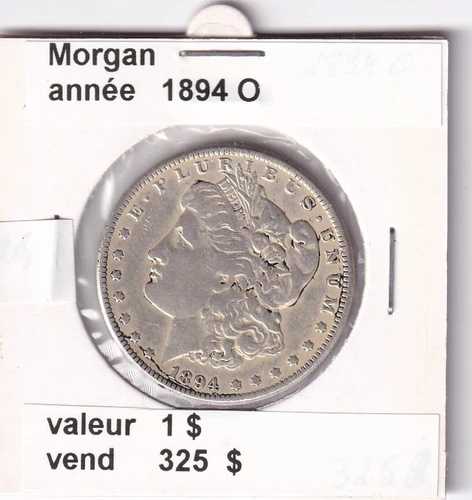 B4 ) 1894 モルガン 1 ドル硬貨 O-