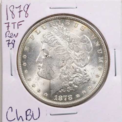 1878年 7TF リバース 79 ドル モルガン銀貨 チョイス BUコンディション #5678