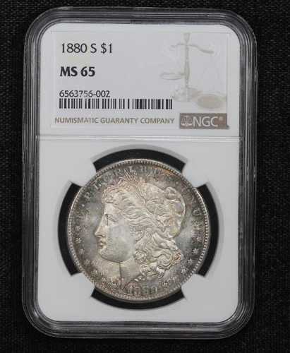 1880-S モルガン・ダラー NGC MS-65 トーン 29SY｜WORLD RESOURCE【QUEEN店】