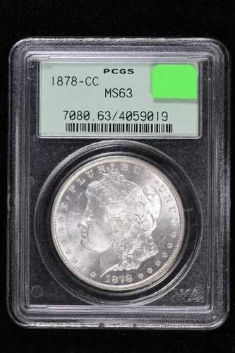 1878-CC モルガン・ダラー PCGS MS 63 40LJ