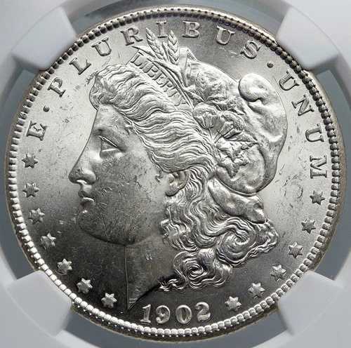 1902年 アメリカ合衆国 シルバー モルガン USドルコイン イーグル NGC i89185｜WORLD RESOURCE【QUEEN店】
