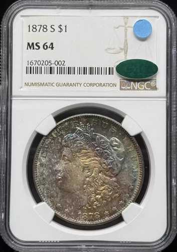 1878年 S モルガン銀貨 NGC MS-64 CAC|WORLD RESOURCE【QUEEN店】