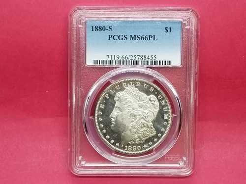 1880-S ドル モルガン銀貨 PCGS プルーフ MS66PL 類似 #8455-502K