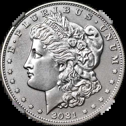 2021年 'D' モルガン銀貨 NGC MS70 100周年記念ストック