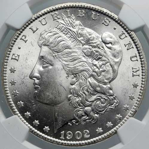 1902年 アメリカ合衆国 シルバー モルガン USドルコイン イーグル NGC i89166|WORLD RESOURCE【QUEEN店】