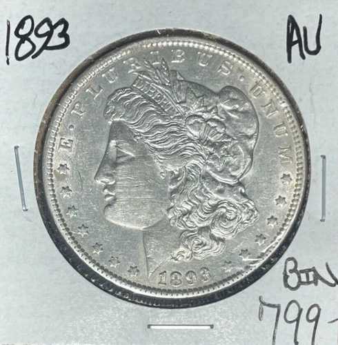 1893年 モーガン シルバードル ~AU ~ナイスキーデートコイン~
