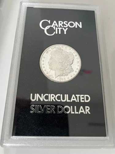 1884年 カーソンシティ 未流通 モルガン 99% 銀貨 箱付き COA 84066220
