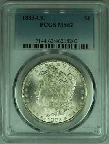 1883-CC モルガン銀貨 PCGS MS-62 (47)