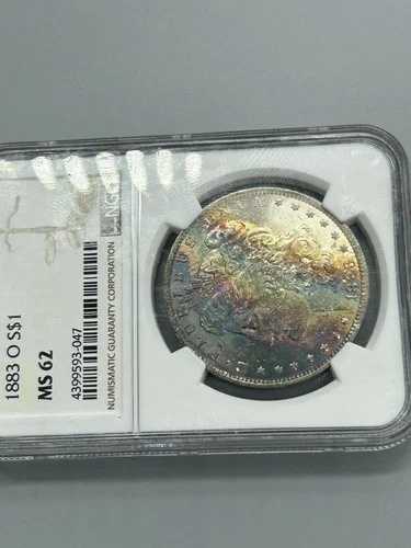 1883年 NGC ms 62 モーガン スペクタキュラー モンスター トーニング！ご覧ください????