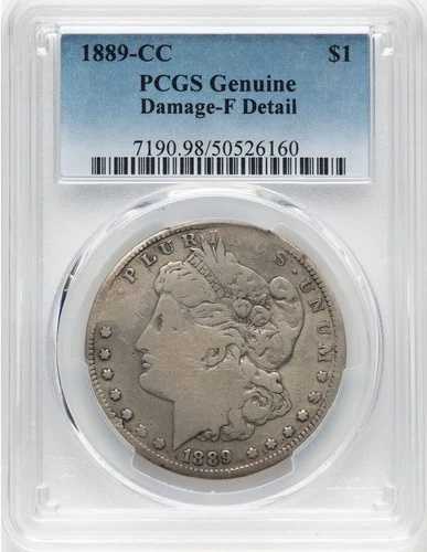 1889年CCモルガン銀貨$1 PCGS 精巧なディテール