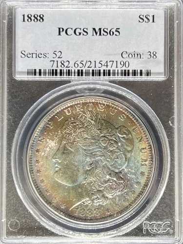 1888年 モルガン・ダラー MS65 PCGS トーン (#PA21547190)