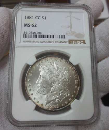 1881-CC モルガン・ダラー NGC MS62