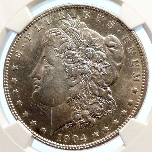 1904年 アメリカ合衆国 シルバー モルガン USドルコイン イーグル NGC i95607|WORLD RESOURCE【QUEEN店】
