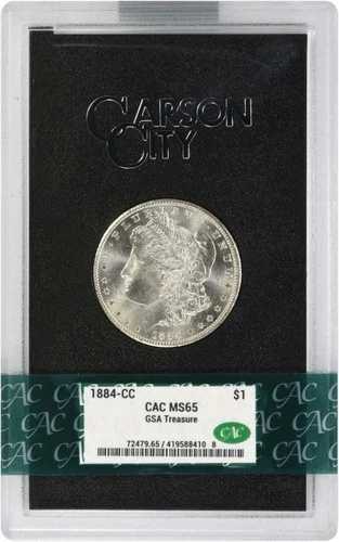 1884-CC モルガン銀貨 MS65 CACG GSAホルダー｜WORLD RESOURCE【QUEEN店】