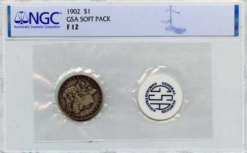 1902年 モルガン・ダラー GSA ソフトパック S$1 NGC F12｜WORLD RESOURCE【QUEEN店】