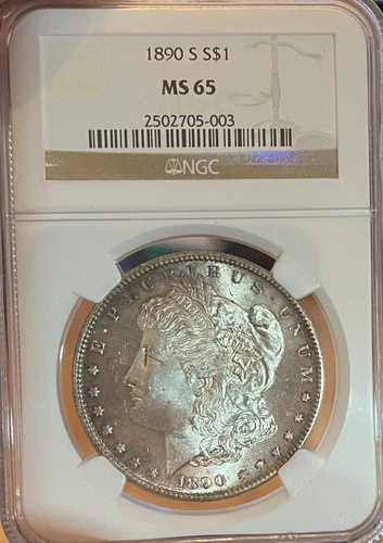 1890-S NGC MS65 モルガン銀貨 178,200円