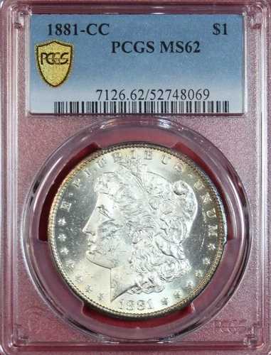 1881年製 モルガン・ダラー PCGS MS62