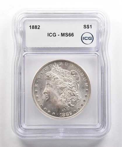 1882年 モルガン銀貨 MS66 ICG VAM 1B *5367