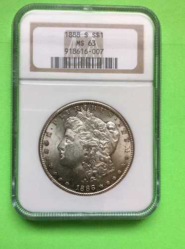 1888-S NGC MS63 モルガン銀貨。