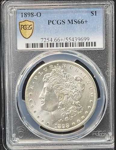 1898年 O モルガン・ダラー PCGS MS66+ ゴールドシールド クリーン＆ブライト ノートーニング #232 185,350円