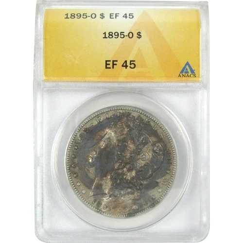 1895 O モルガン・ダラー EF 45 ANACS シルバー 1ドルコイン SKU:I16378