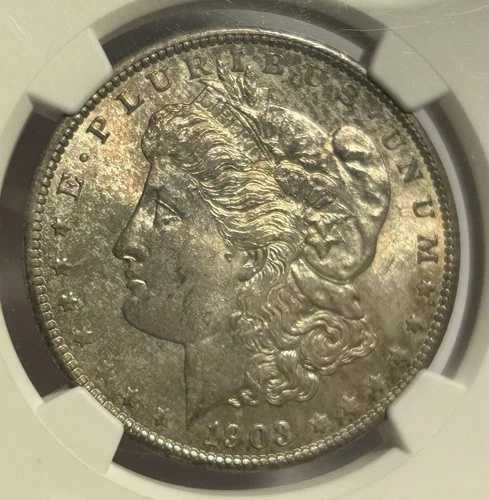 1903-O モルガン銀貨 1ドル - NGC MS64 オリジナルカラー