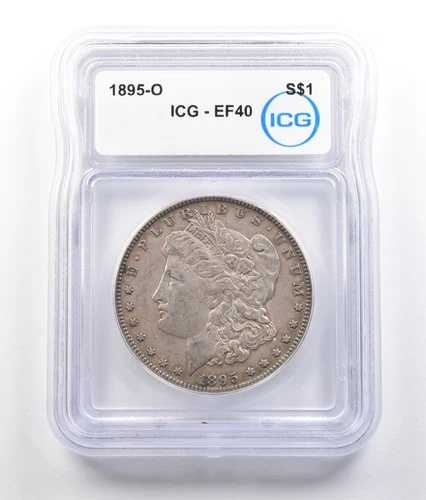 1895-O モルガン銀貨 EF40 ICG *0747