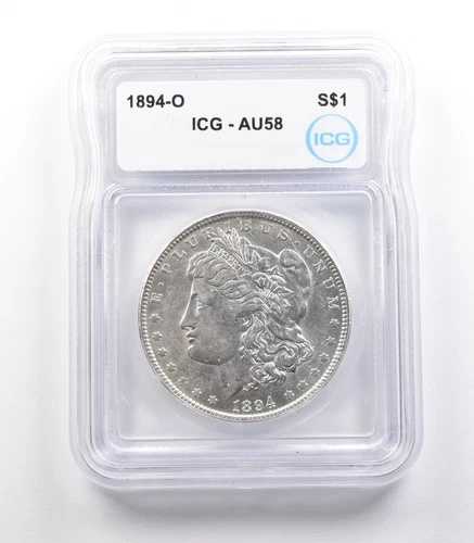 1894-O モルガン銀貨 AU58 ICG *2382