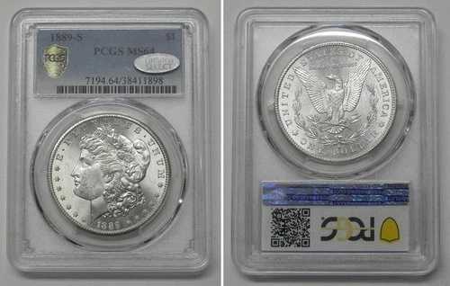 1889-S モルガン・ダラー、PCGS MS64 リトルトン・セレクト #1898｜WORLD RESOURCE【QUEEN店】