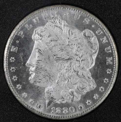 1880-CC GSA モーガン銀貨 - OGP または COA なし - PL 美しいコイン