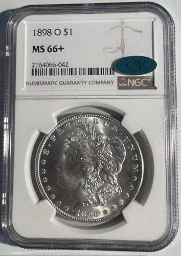 1898-O $1 NGC MS 66+ CAC モルガン銀貨