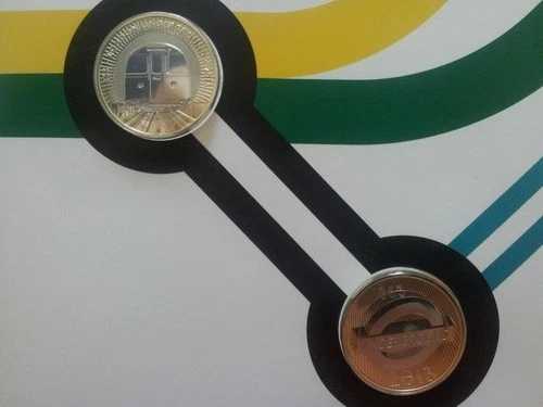 英国 2ポンド硬貨2枚セット 2013 UNC ロンドン地下鉄150周年記念ブリスター