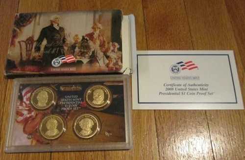 2008年 S 大統領ドル プルーフセット 20セット 米国造幣局 Wボックス COA