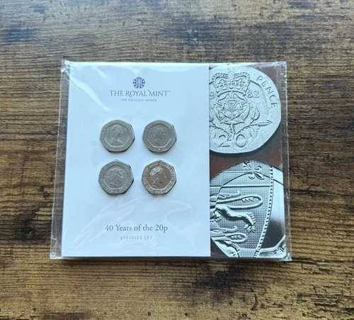 2022年20ペンス硬貨の肖像が20ペンス枢密院マークの40周年を記念 2022年鋳造枚数
