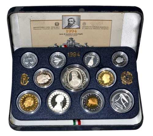 イタリア 1994年 プルーフセット（銀貨2枚付き）「生誕400年記念 - 画家ティントレット」
