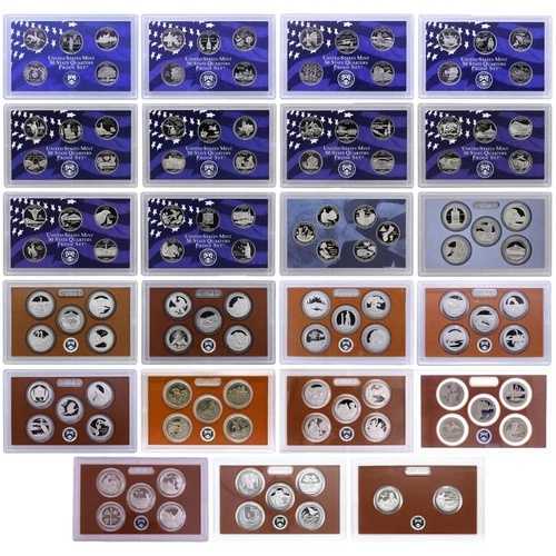 1999 - 2021 クラッドプルーフ ステート&ATB クォーター 23セット 113プルーフコイン