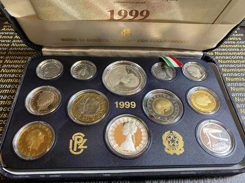 イタリア 1999年 プルーフコインセット