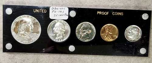 1953年 プルーフセット - アクリルケース - FS-101 ワシントン 25セント - トーン