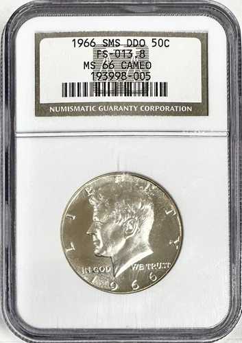 1966年 SMS NGC MS66 DDO カメオ ケネディ ハーフダブルダイ 表面 スペシャルミントセット 61,710円