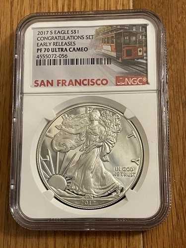 2017-S アメリカン シルバー イーグル コングラチュレーション セット ER NGC PF70 UCAM
